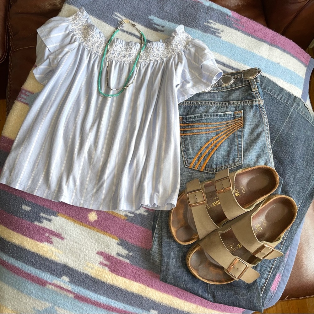 American eagle off the shoulder top